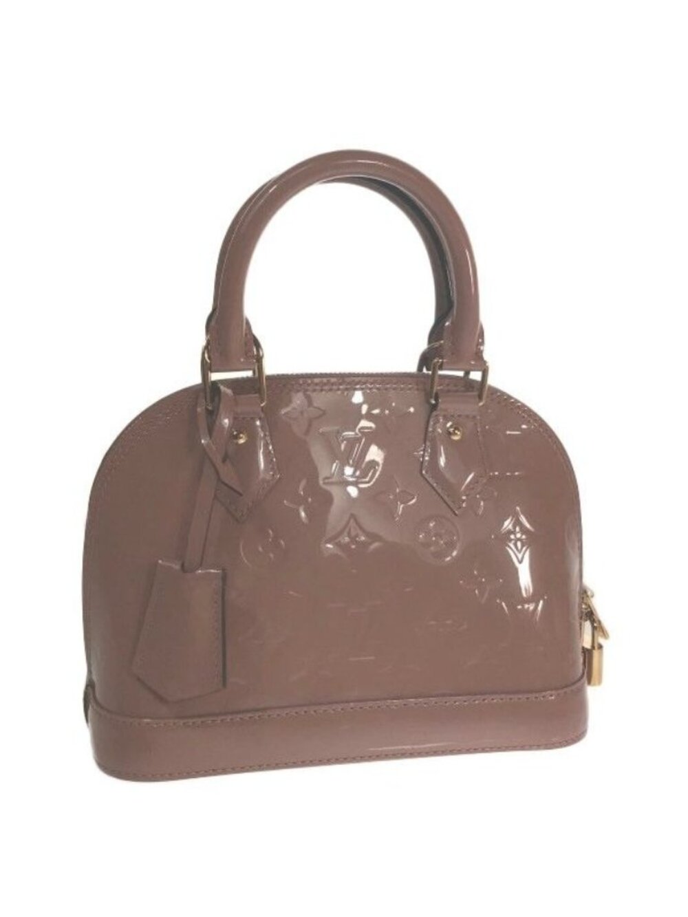Louis Vuitton Vernis Alma BB Shoulder Bag Rose